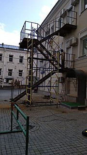 сварка пожарной лестницы